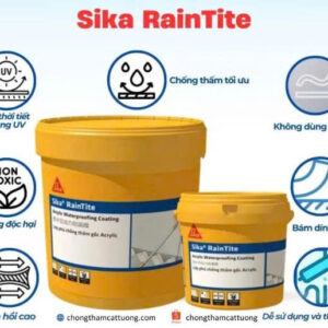 Ưu điểm vượt trội của sơn chống thấm tường ngoại thất Sika RainTite