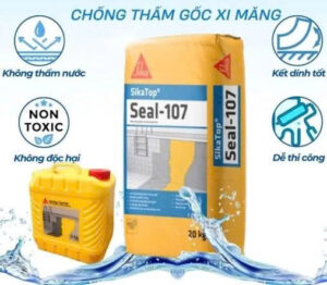 Ưu điểm vượt trội của vữa chống thấm polyme cải tiến Sikatop Seal 107